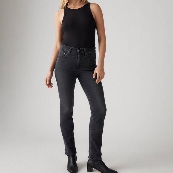 Levi's 734 High Rise Slim Straight Jeans - Picture 1 of 5